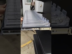 Telescopic supermarket shelf